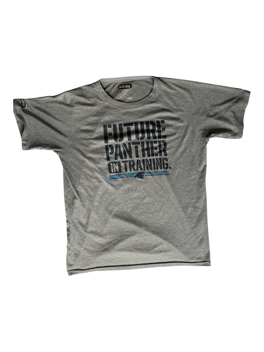 Carolina Panthers Tee Youth XL NFL Gray Future Panther In Training Under Armour